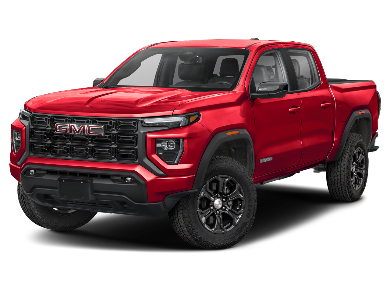 2026 GMC Canyon Elevation in Rapids Metallic — front three-quarter view