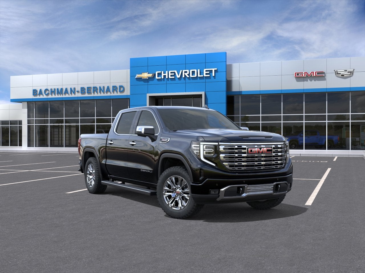 2026 GMC Sierra 1500 Denali in Onyx Black — front three-quarter view