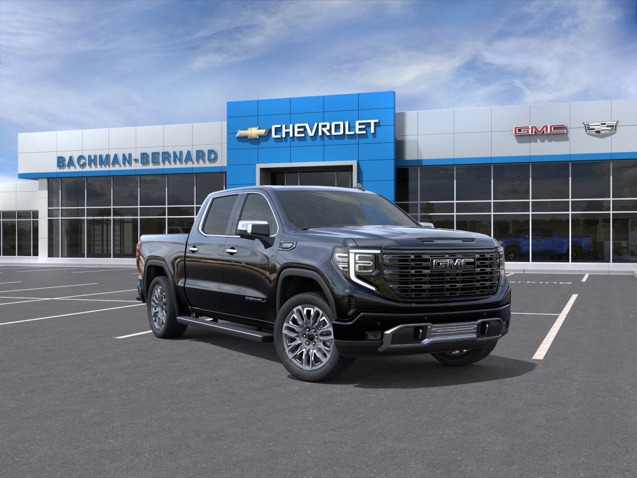 2026 GMC Sierra 1500 Denali Ultimate in Onyx Black — front three-quarter view